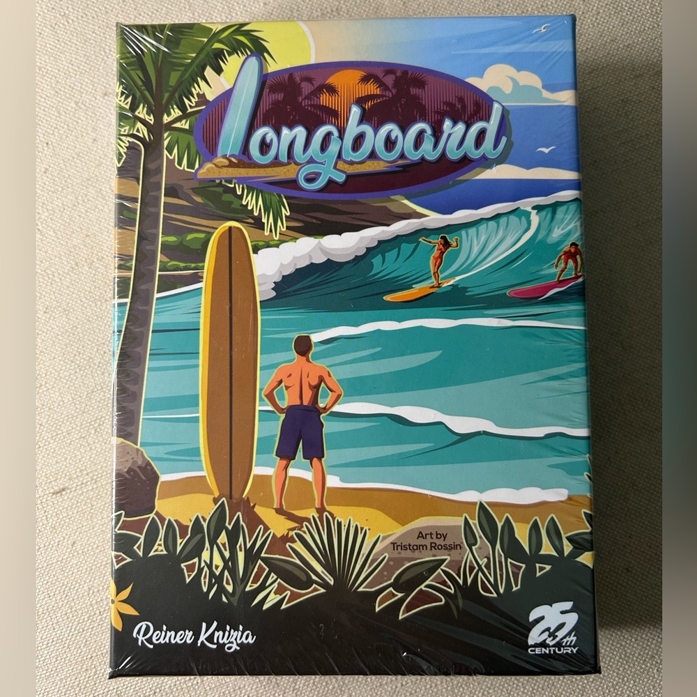 Longboard Family Board Game 2-4 Players Age 8+ Surfing Beach Hawaii Kids Toys